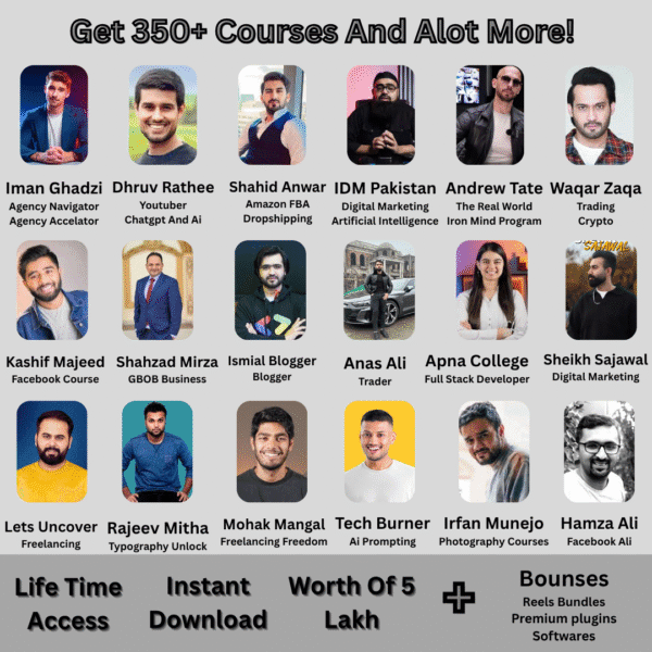 350+Courses Bundle With Reselling Rights (Instant Acess)